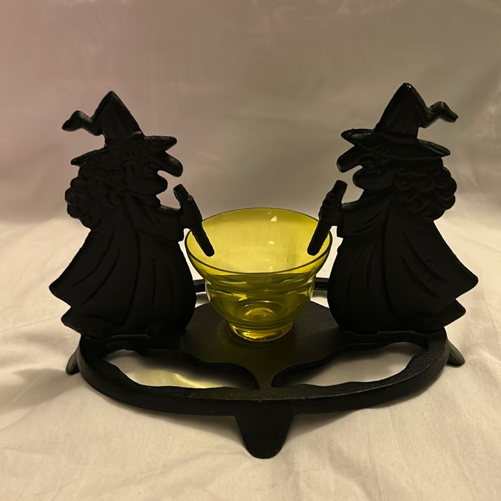 Witch candle holder